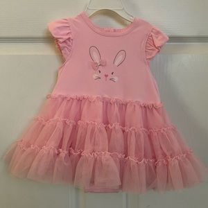 NWT Girl’s Pink Bunny Dress